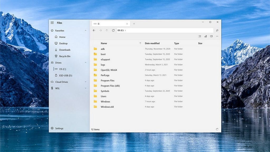 An overview of File manager navigation