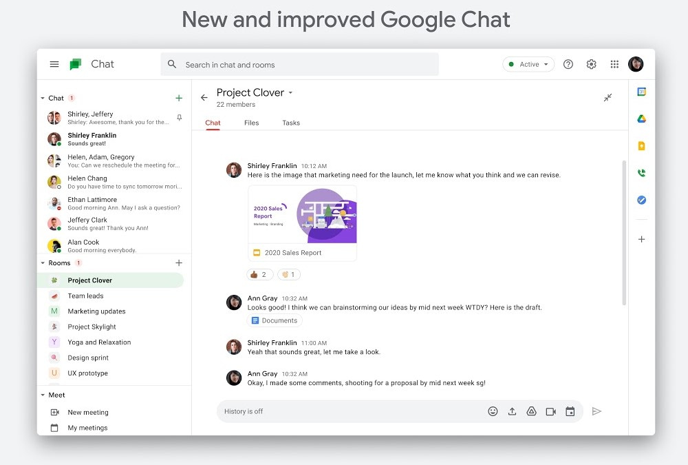 New and improved Google Chat